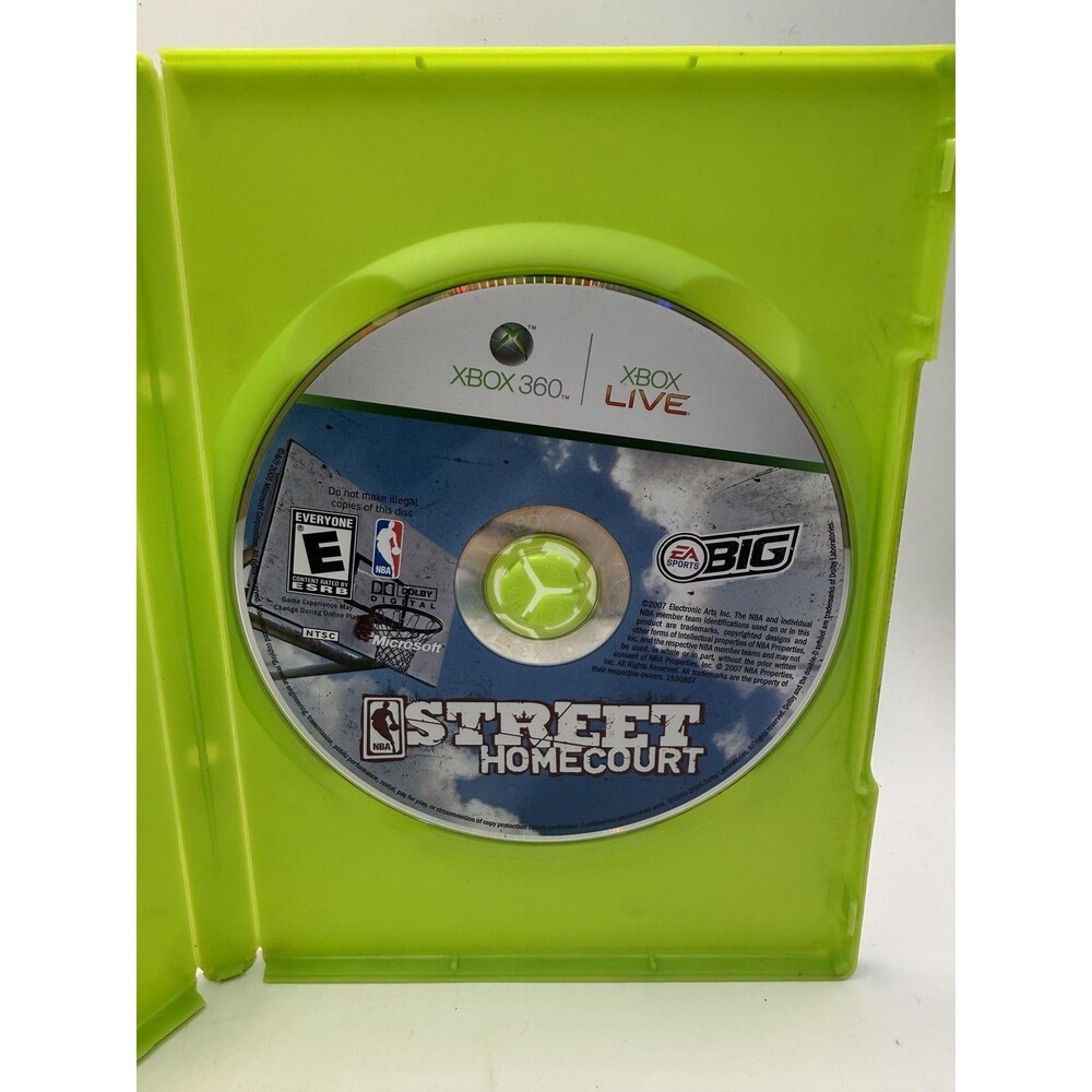 NBA Street Homecourt Microsoft Xbox 360 Game Disc E10+ 2007 EA Sports Basketball